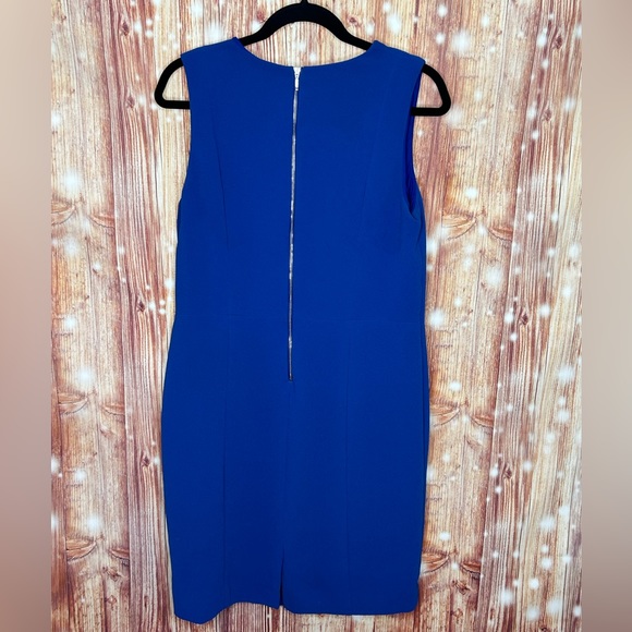 The Limited Sheath Dress Size 12 Royal Blue Princess Seams Sleeveless - Picture 4 of 6